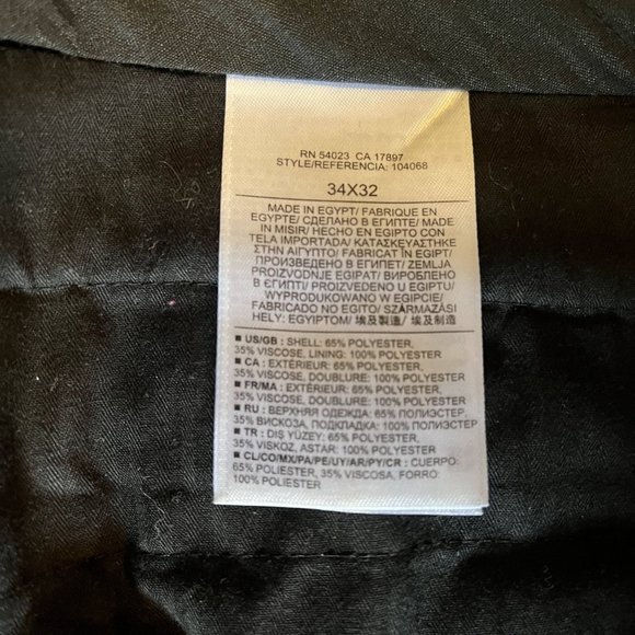 BANANA REPUBLIC TAILORS SLIM FIT LINED DRESS PANTS, 34X32 - Picture 4 of 4